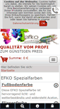 Mobile Screenshot of efko-spezialfarben.com